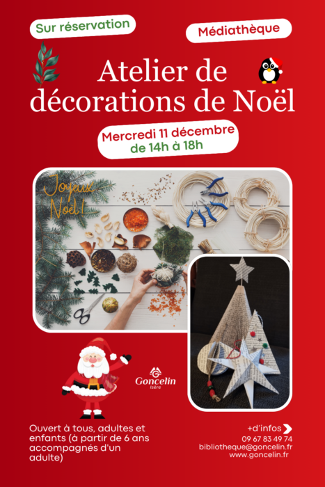 Atelier de décorations de Noël